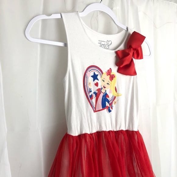 Girls' JoJo Siwa Americana Tutu Dress - Red/White/Blue XL 2022 - Picture 5 of 11